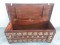 second handSolid Wood & Brass Trunk-2