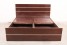 second handPlain Brown Bed with Mattress