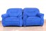 second hand5 Seater Royal Blue Fabric Sofa
