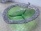 second handGlass And White Metal Decorative plates