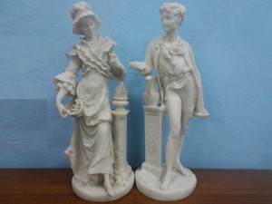 used Boy & Girl Statue