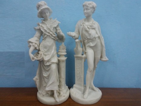 used Boy & Girl Statue