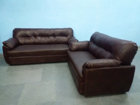 used 7 Seater Leather Sofa Set