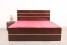 second handPlain Brown Bed with Mattress