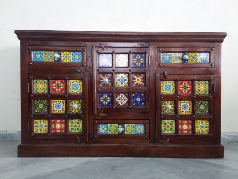 used Solid Wood Tile Fitted Chest