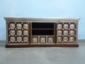 used Solid Wood Brass Cabinet