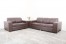7 Seater Brown Leatherite Sofa