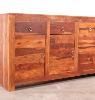 used Sheesham Wood Plain Cabinet