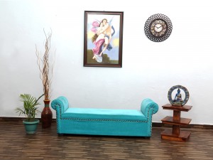 used Sky Blue Settee