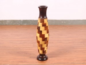 used Wooden Vase 21 Inch