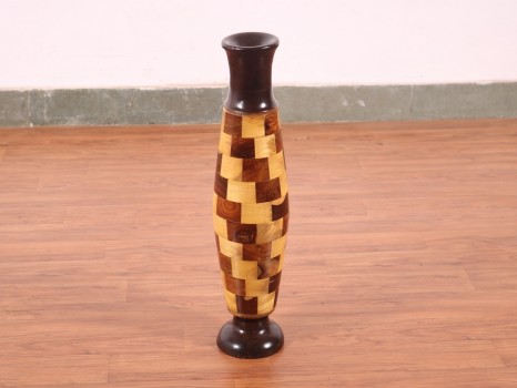 used Wooden Vase 20 Inch