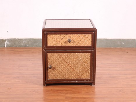 used Cane Side Table