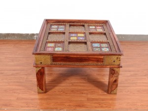 used Squire Brass & Tile Coffee Table