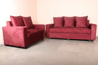 used 5 Seater Red Sofa