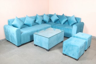 used Vestido L Shape Sofa Set