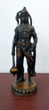 used Brass Black Hanuman Ji Standing