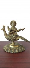 used Brass Sarswati Ji