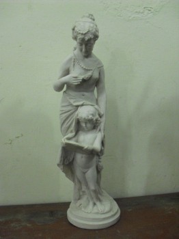 used Standing Lady With Son
