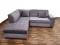second handDenim L Sofa with Settee