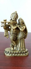 used Brass Radha Krishna